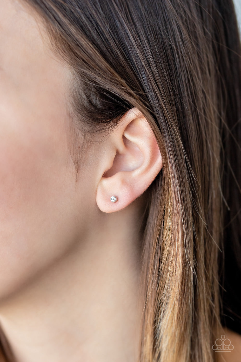 Dainty Decor – White | Paparazzi Earrings
