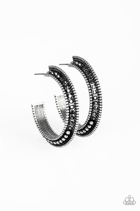 Retro Reverberation – Silver | Paparazzi Earrings