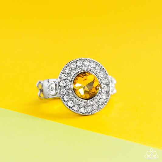 Targeted Timelessness -Paparazzi – Yellow | Paparazzi Ring