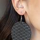 WEAVE Me Out Of It – Black | Paparazzi Earrings