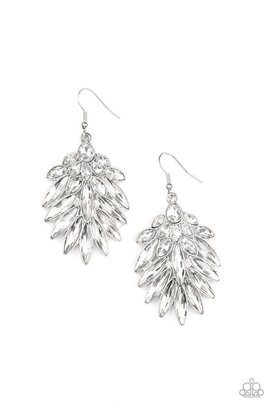 COSMIC-politan – White | Paparazzi Earrings