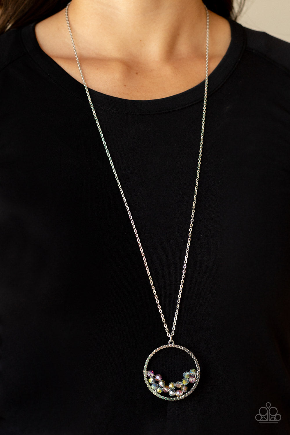 Galactic Glow – Silver | Paparazzi Necklace