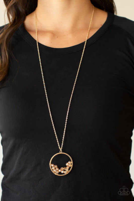 Galactic Glow – Gold | Paparazzi Necklace