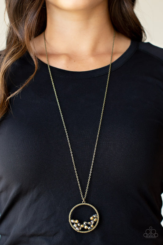 Galactic Glow – Brass | Paparazzi Necklace