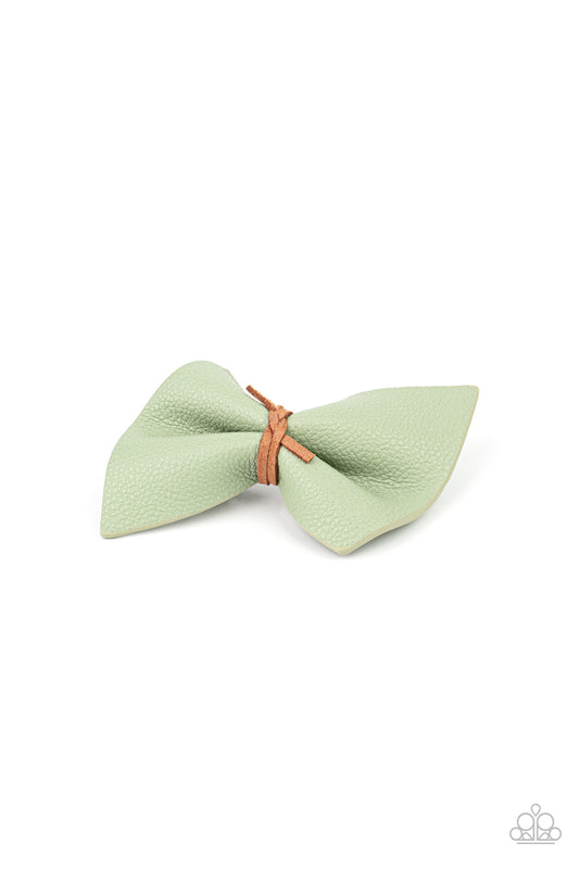 Home Sweet HOMESPUN – Green | Paparazzi Hair Clips