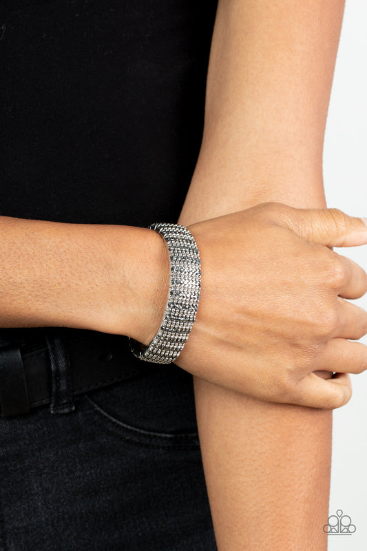 The GRIT Factor – Silver | Paparazzi Bracelet