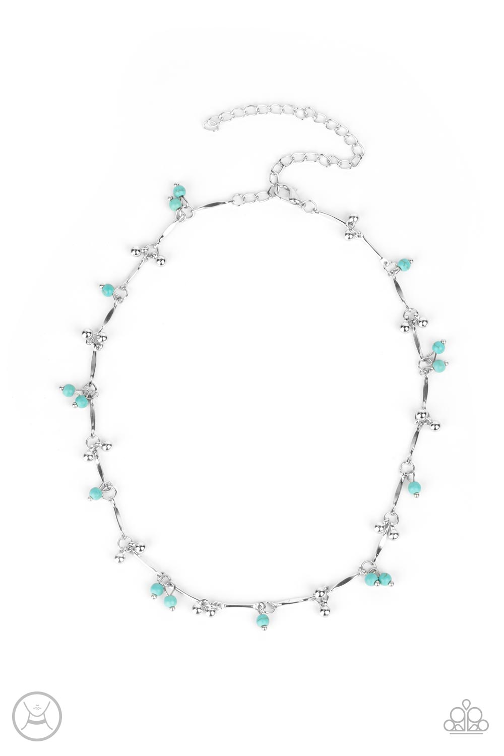 Sahara Social Blue Choker – Blue | Paparazzi Necklace