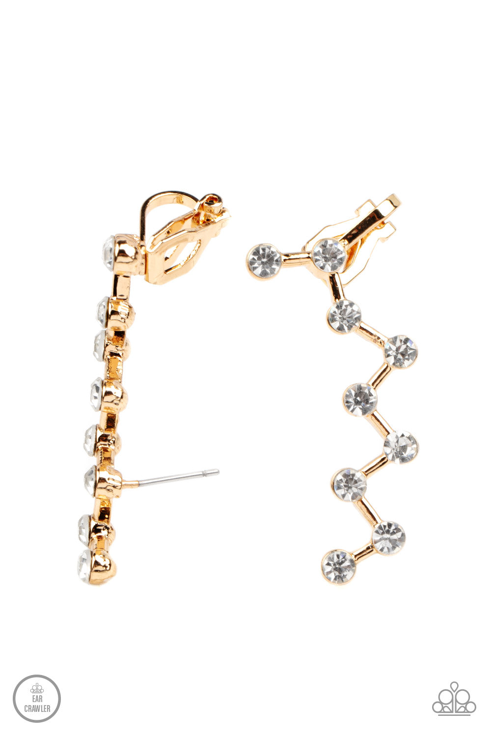 Clamoring Constellations Crawlers – Gold | Paparazzi Earrings