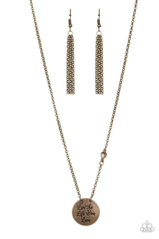Live The Life You Love – Brass | Paparazzi Necklace