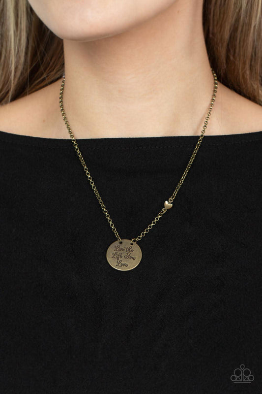 Live The Life You Love – Brass | Paparazzi Necklace