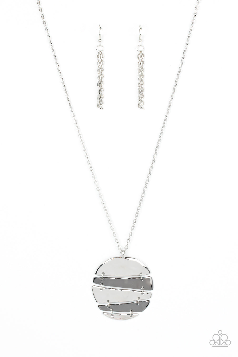 Shattered Sunset – Silver | Paparazzi Necklace