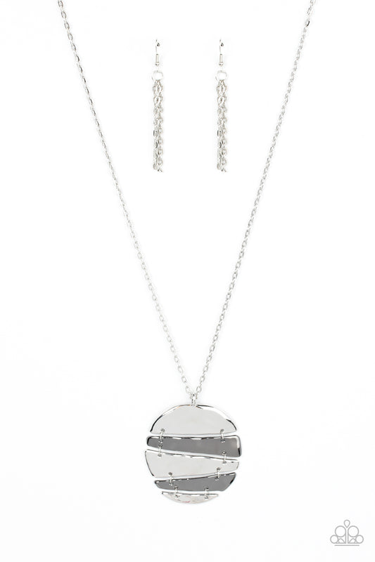 Shattered Sunset – Silver | Paparazzi Necklace