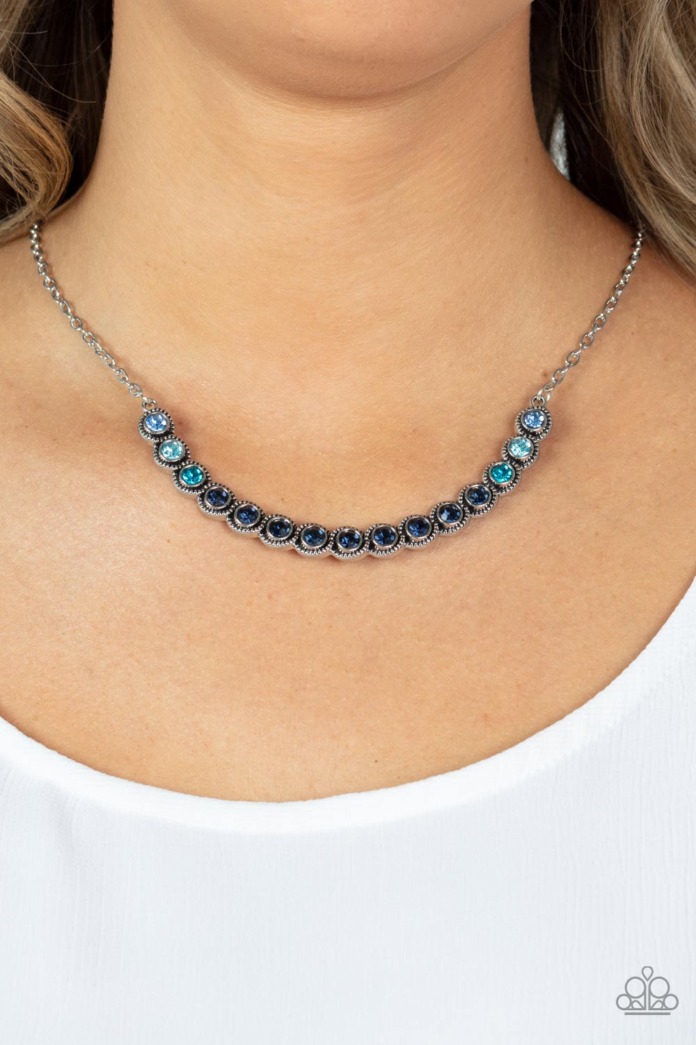 Throwing SHADES - – Blue | Paparazzi Necklace