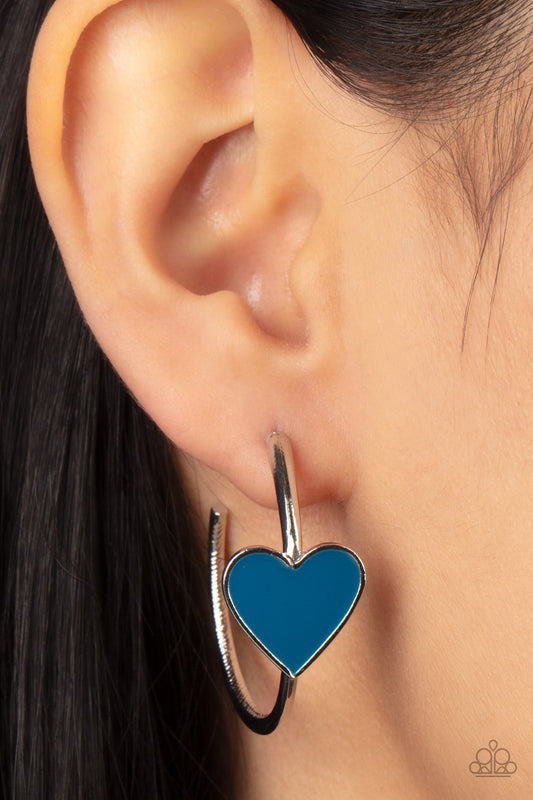 Kiss Up – Blue | Paparazzi Earrings