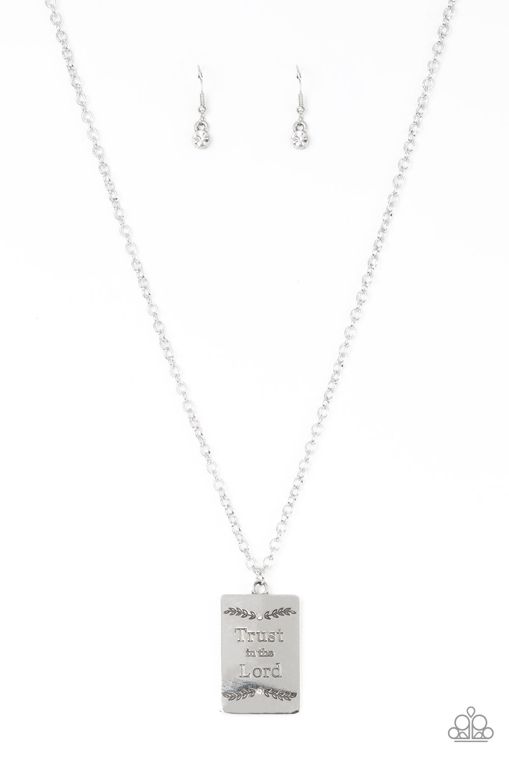 All About Trust – White | Paparazzi Necklace