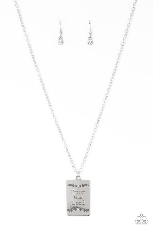 All About Trust – White | Paparazzi Necklace