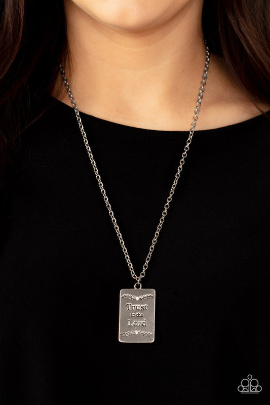 All About Trust – White | Paparazzi Necklace