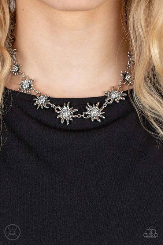 Get Up and GROW -Paparazzi – White | Paparazzi Necklace