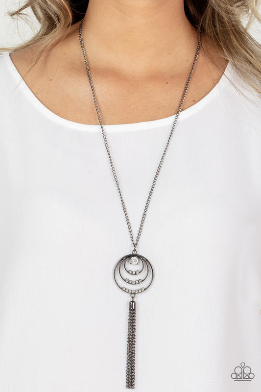Spiraling Sparkle – Black | Paparazzi Necklace