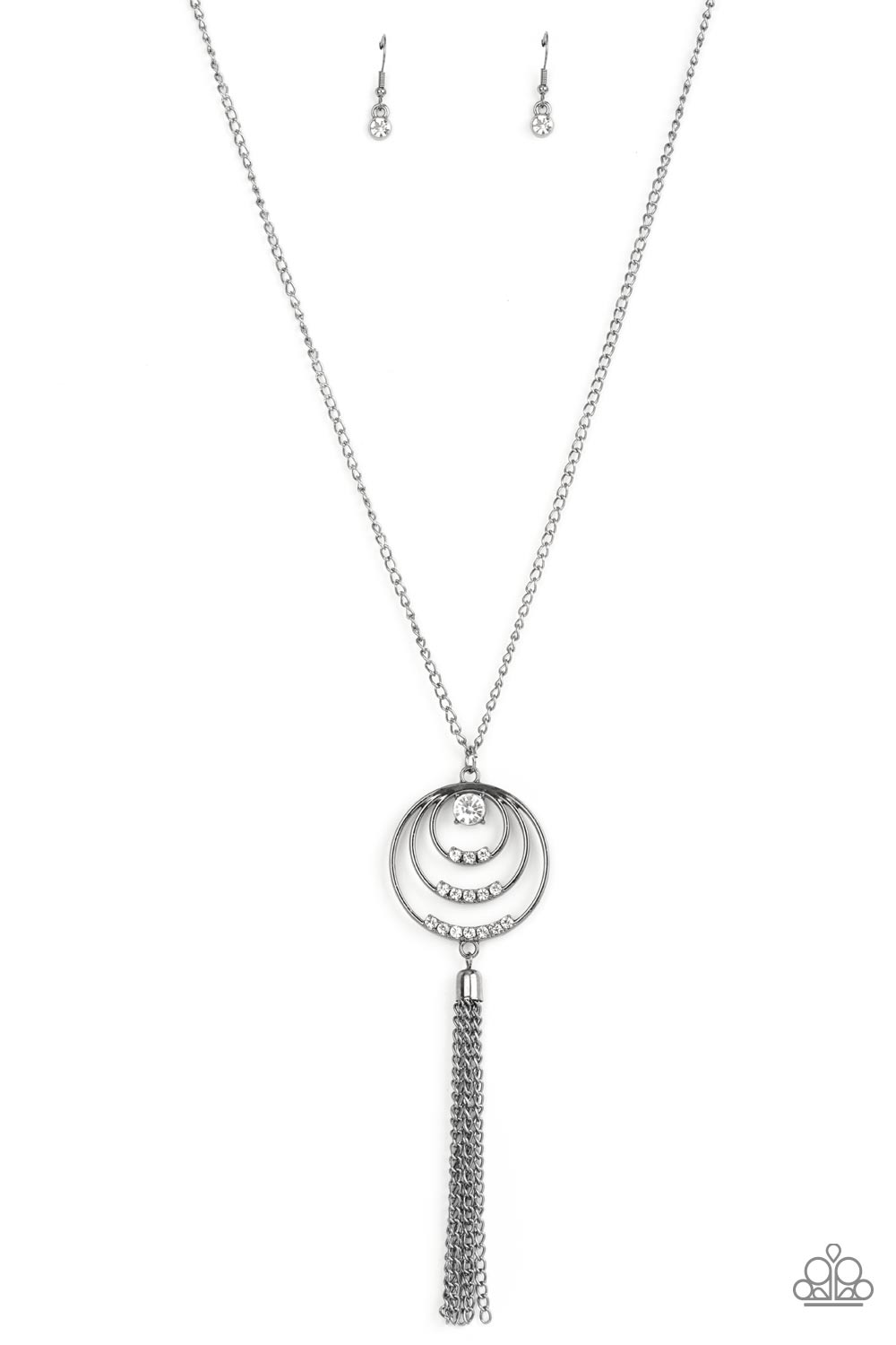 Spiraling Sparkle – Black | Paparazzi Necklace