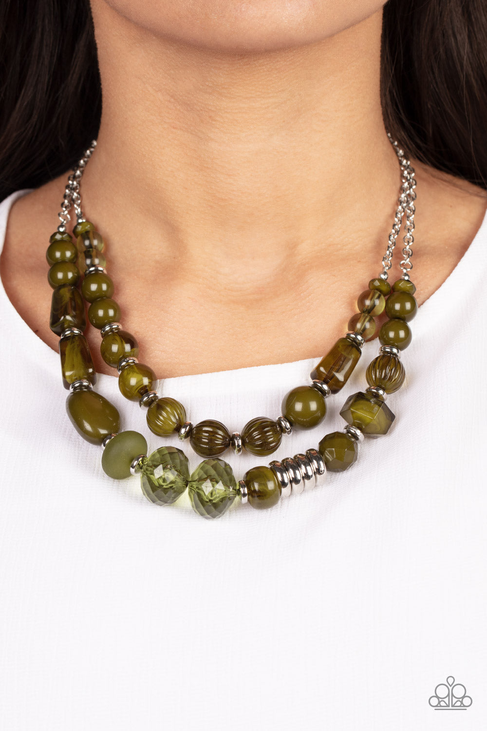 Pina Colada Paradise – Green | Paparazzi Necklace