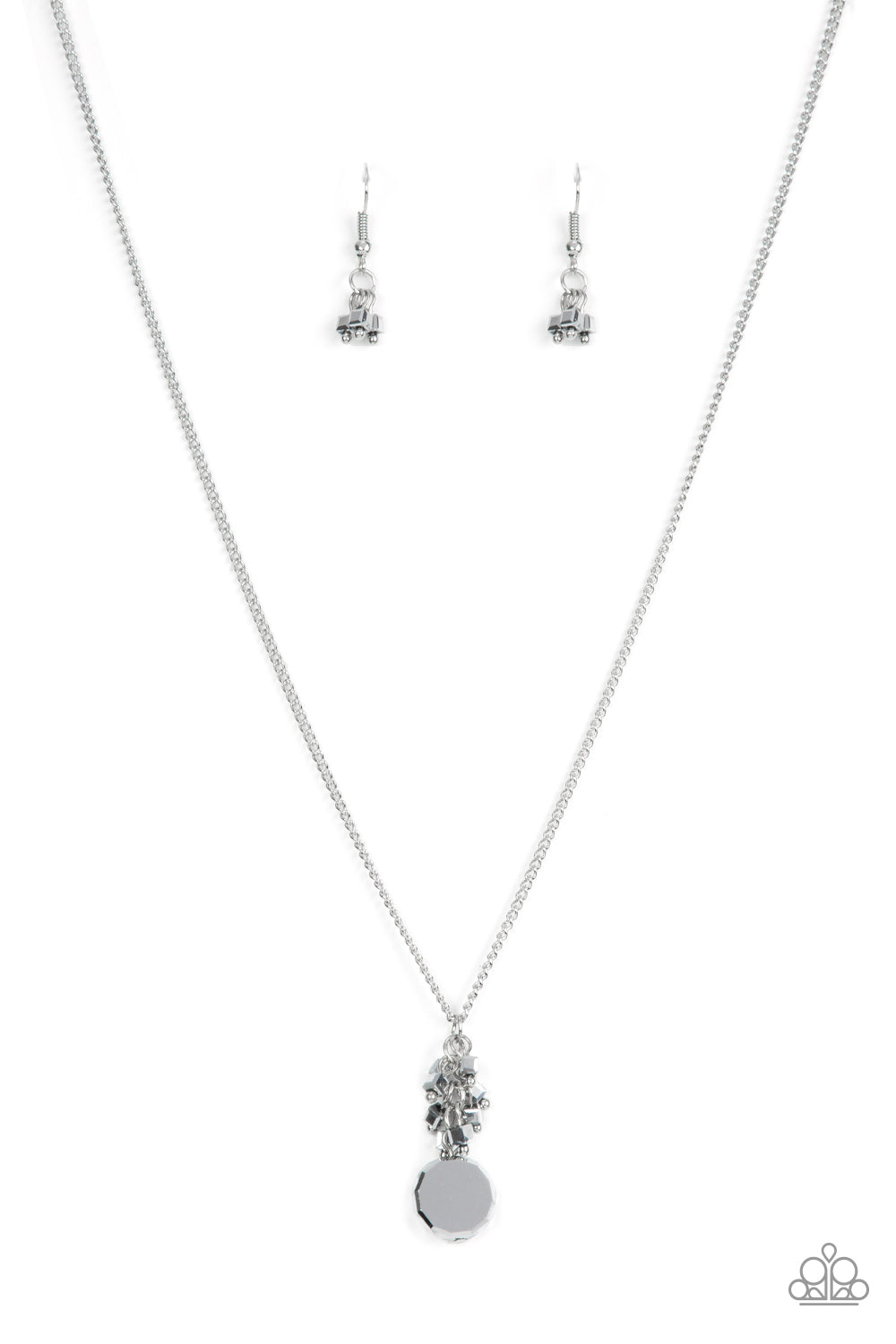 Clustered Candescence – Silver | Paparazzi Necklace