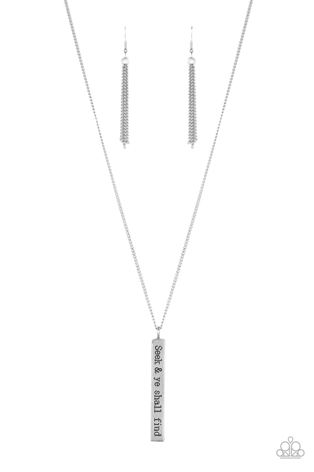Matt 7:7 – Silver | Paparazzi Necklace