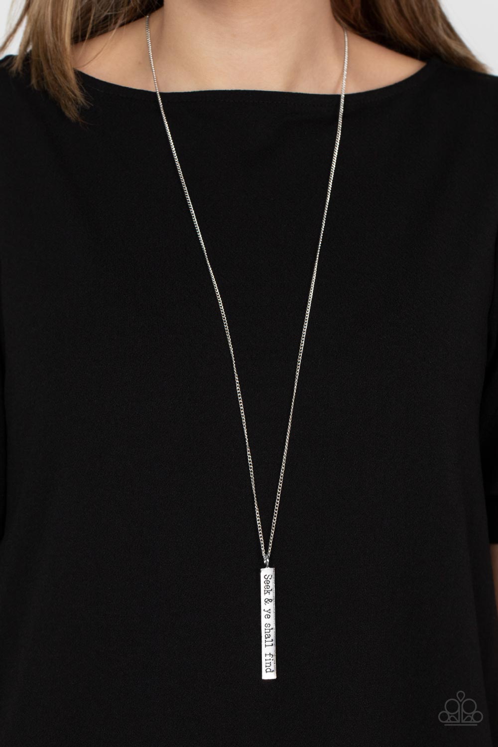 Matt 7:7 – Silver | Paparazzi Necklace