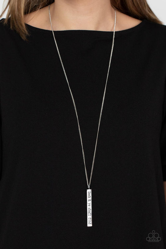 Matt 7:7 – Silver | Paparazzi Necklace