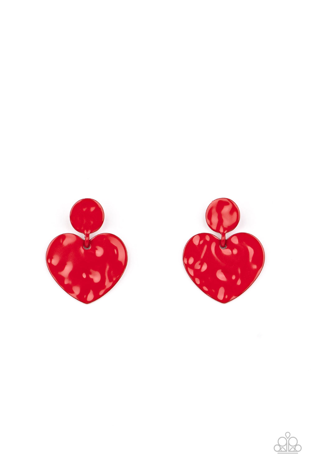 Just a Little Crush – Red | Paparazzi Earrings