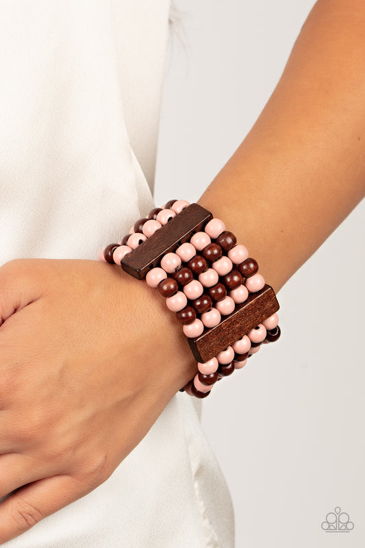 Island Soul - – Pink | Paparazzi Bracelet