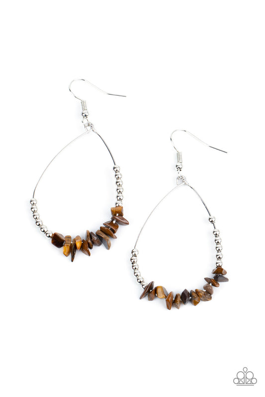Come Out of Your SHALE -Brown – Brown | Paparazzi Earrings