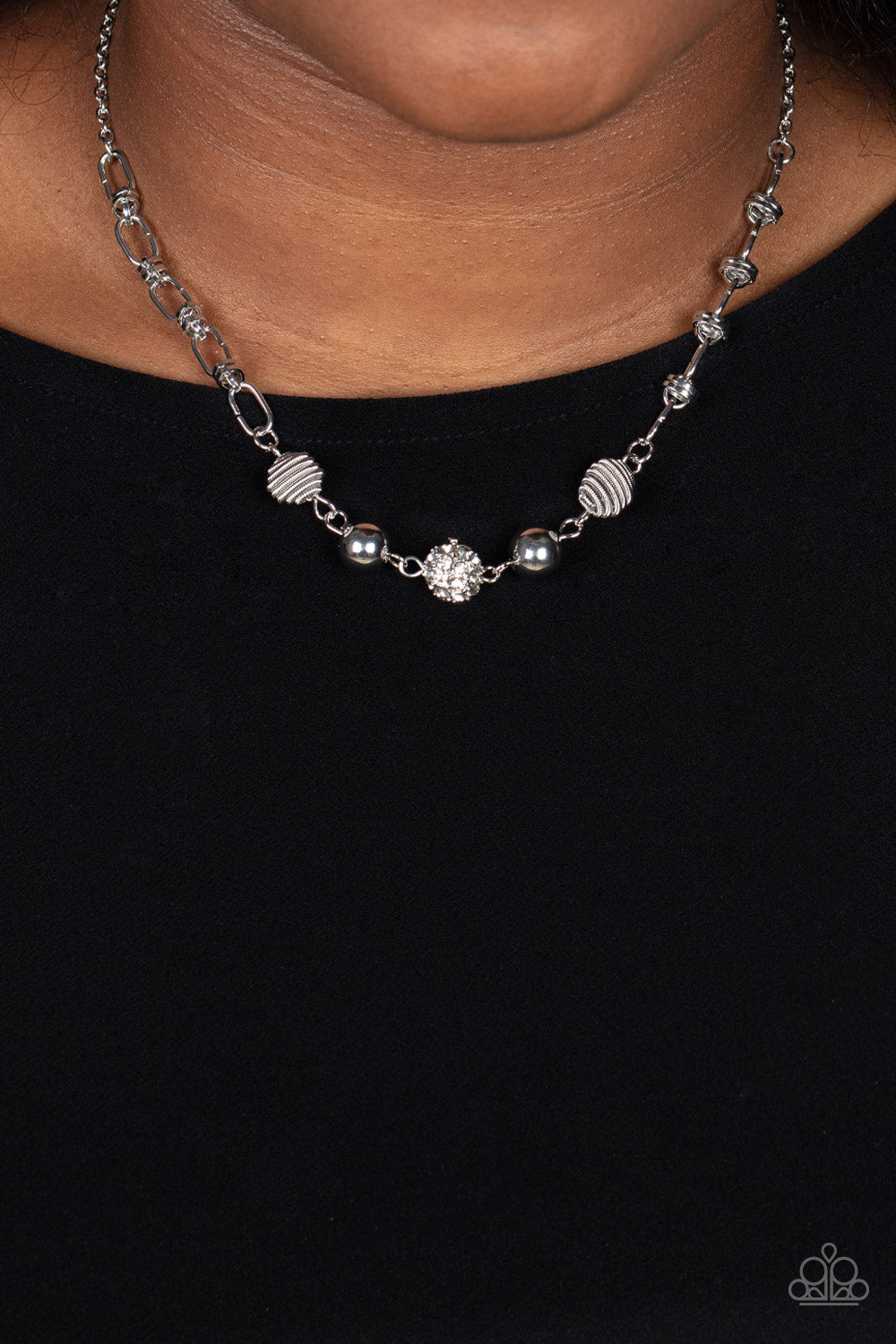 Taunting Twinkle – White | Paparazzi Necklace