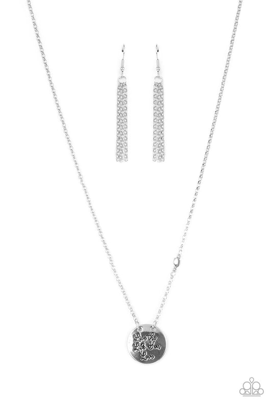 Live The Life You Love – Silver | Paparazzi Necklace