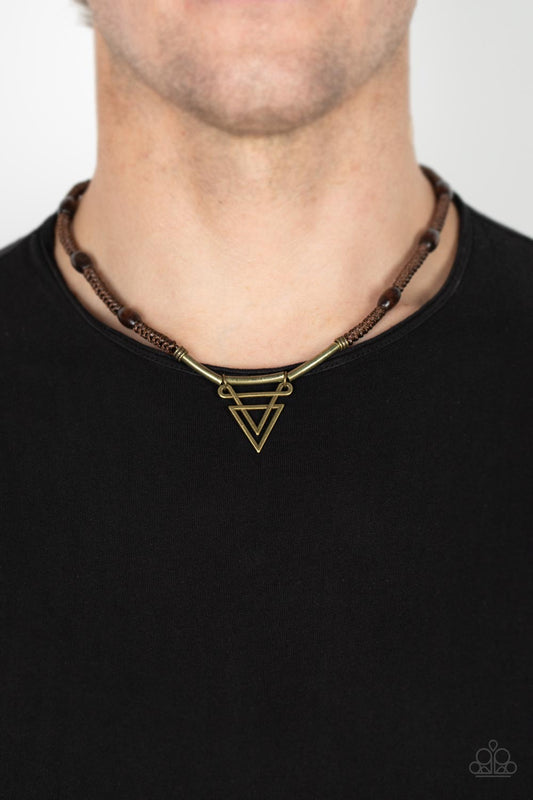 Arrowed Admiral – Brass | Paparazzi Necklace