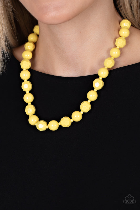 Popping Promenade – Yellow | Paparazzi Necklace