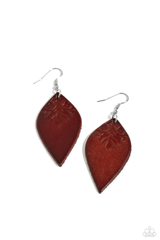 Naturally Nostalgic – Brown | Paparazzi Earrings