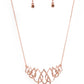 Thunderstruck Teardrops – Copper | Paparazzi Necklace