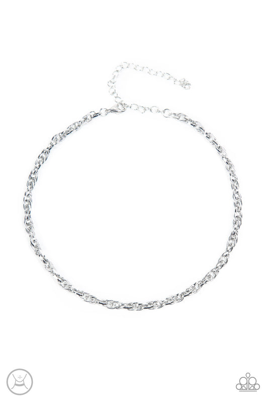 Urban Underdog Choker – Silver | Paparazzi Necklace