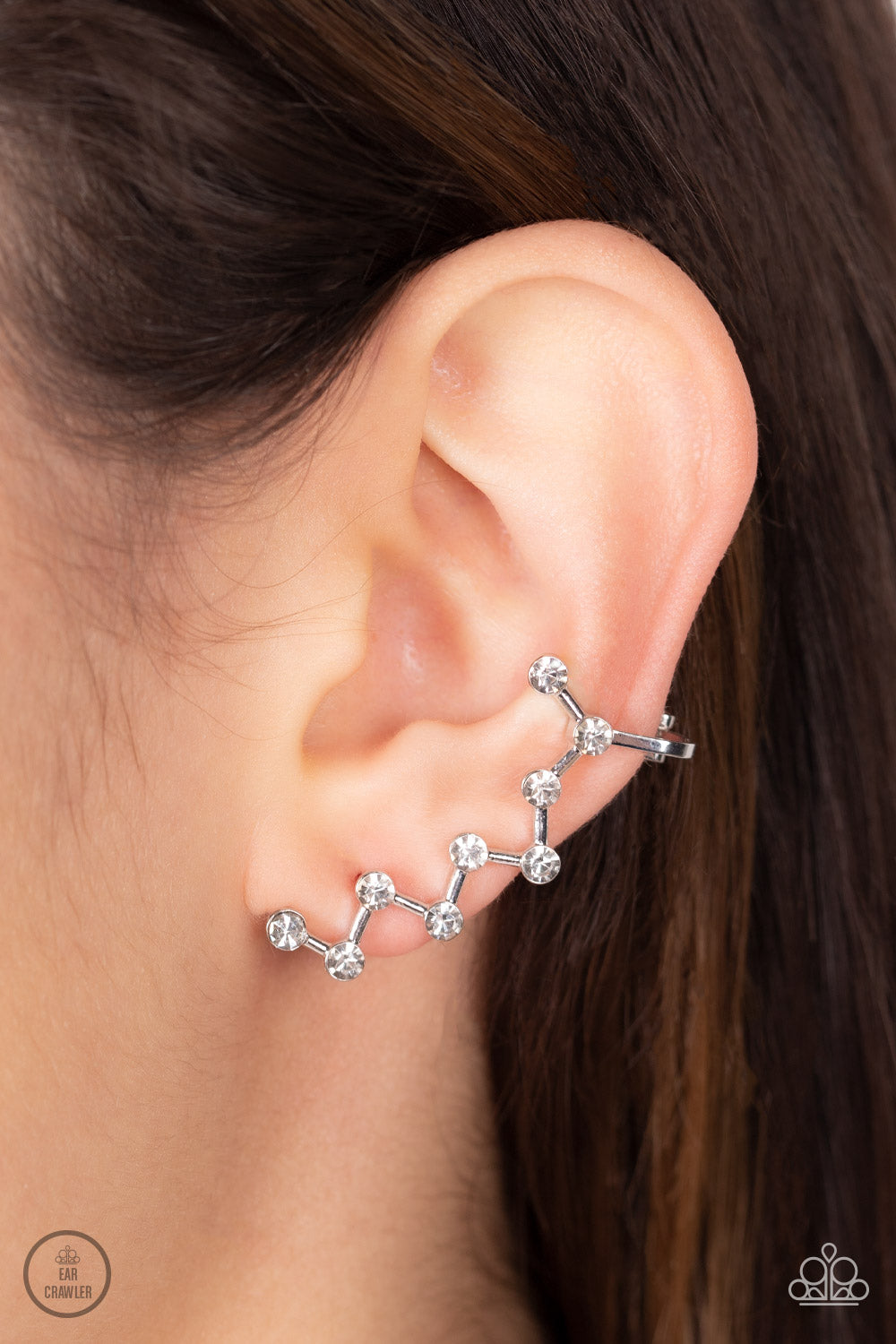 Clamoring Constellations – White | Paparazzi Earrings