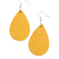Stylishly Subtropical – Yellow | Paparazzi Earrings