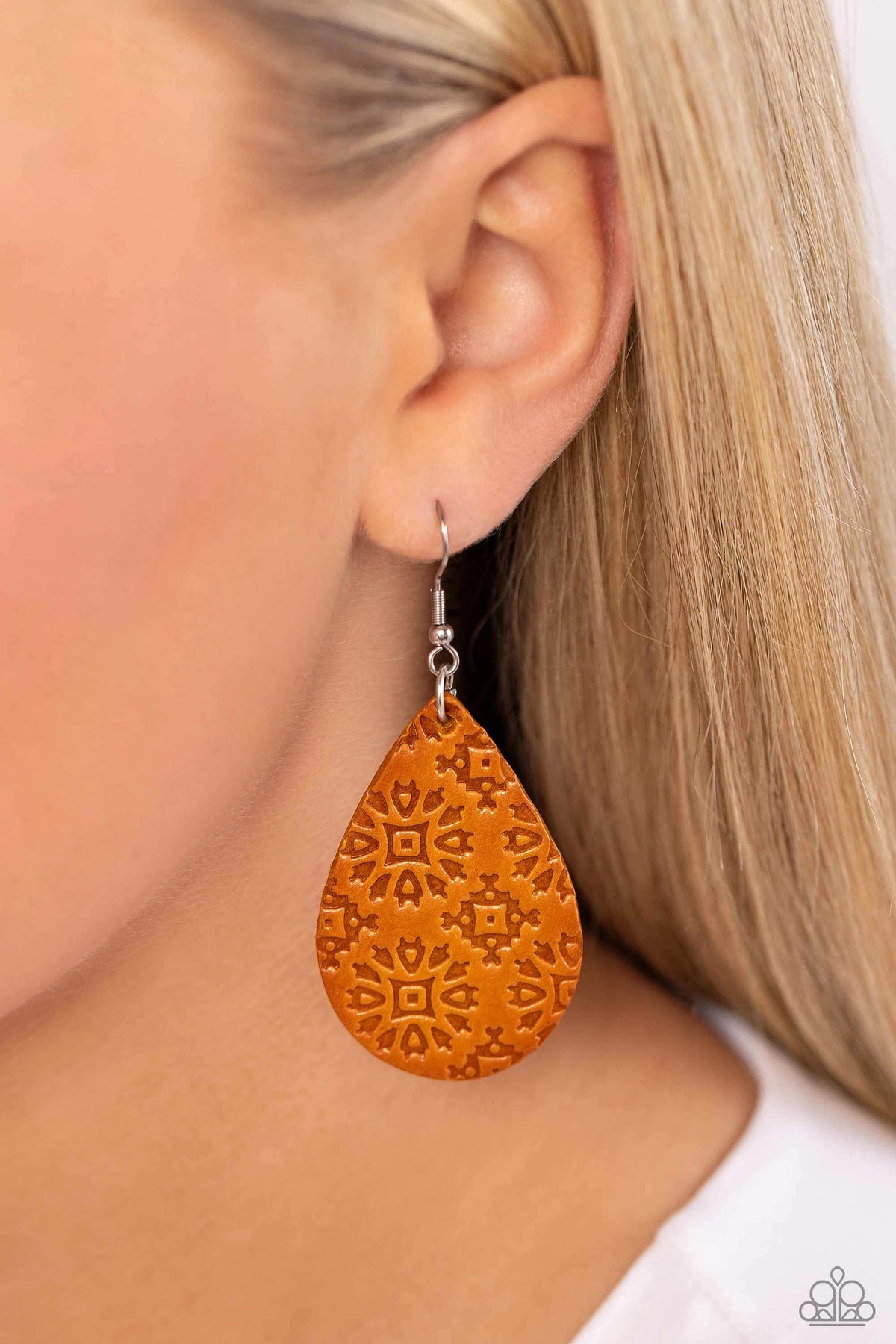 Stylishly Subtropical – Orange | Paparazzi Earrings