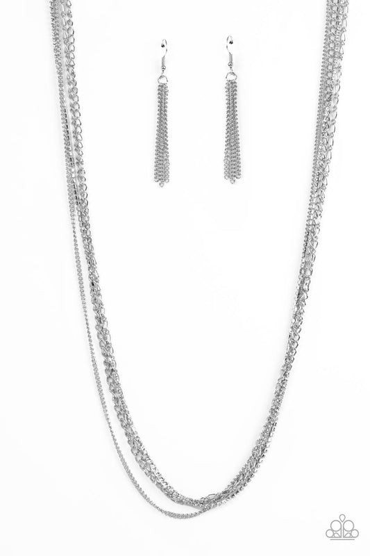 Undauntingly Urban – White | Paparazzi Necklace