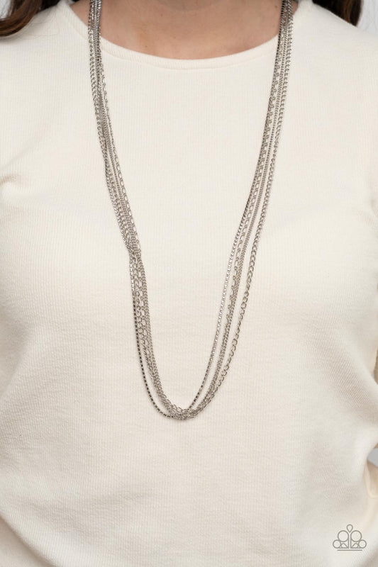 Undauntingly Urban – White | Paparazzi Necklace