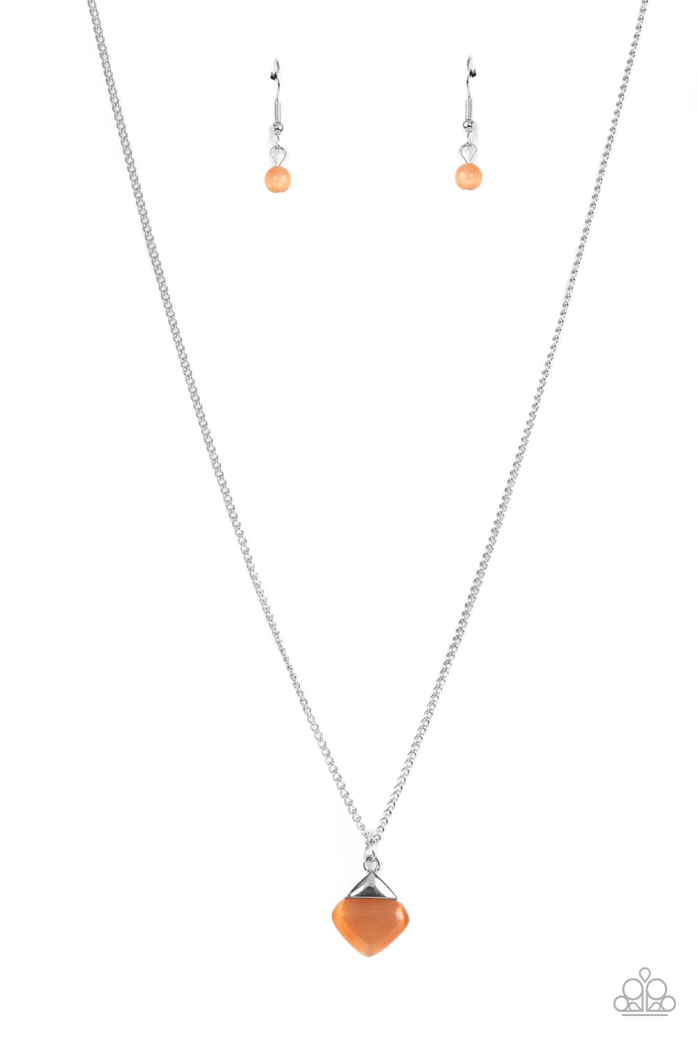 Gracefully Gemstone – Orange | Paparazzi Necklace