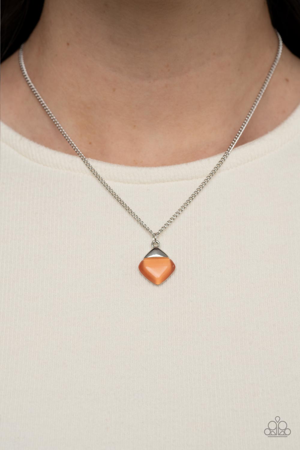Gracefully Gemstone – Orange | Paparazzi Necklace