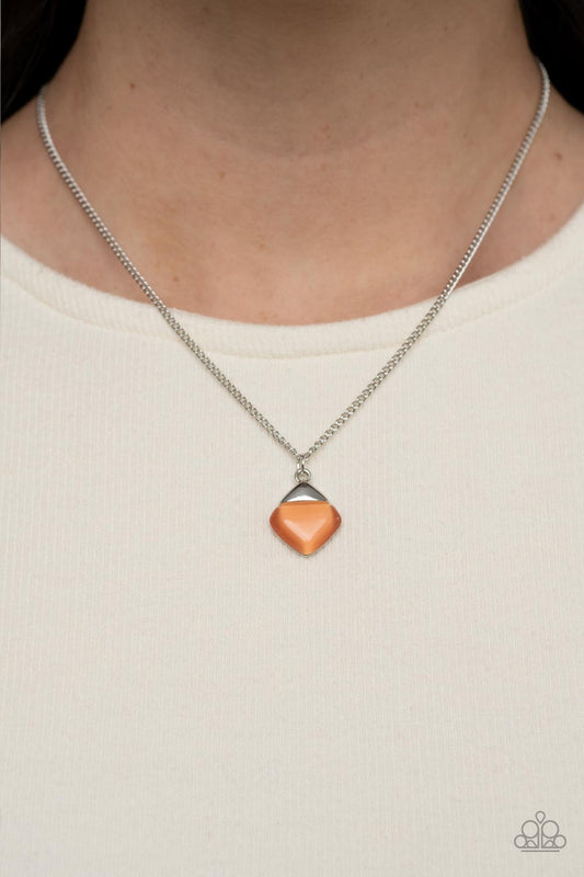 Gracefully Gemstone – Orange | Paparazzi Necklace