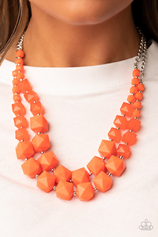 Summer Excursion – Orange | Paparazzi Necklace