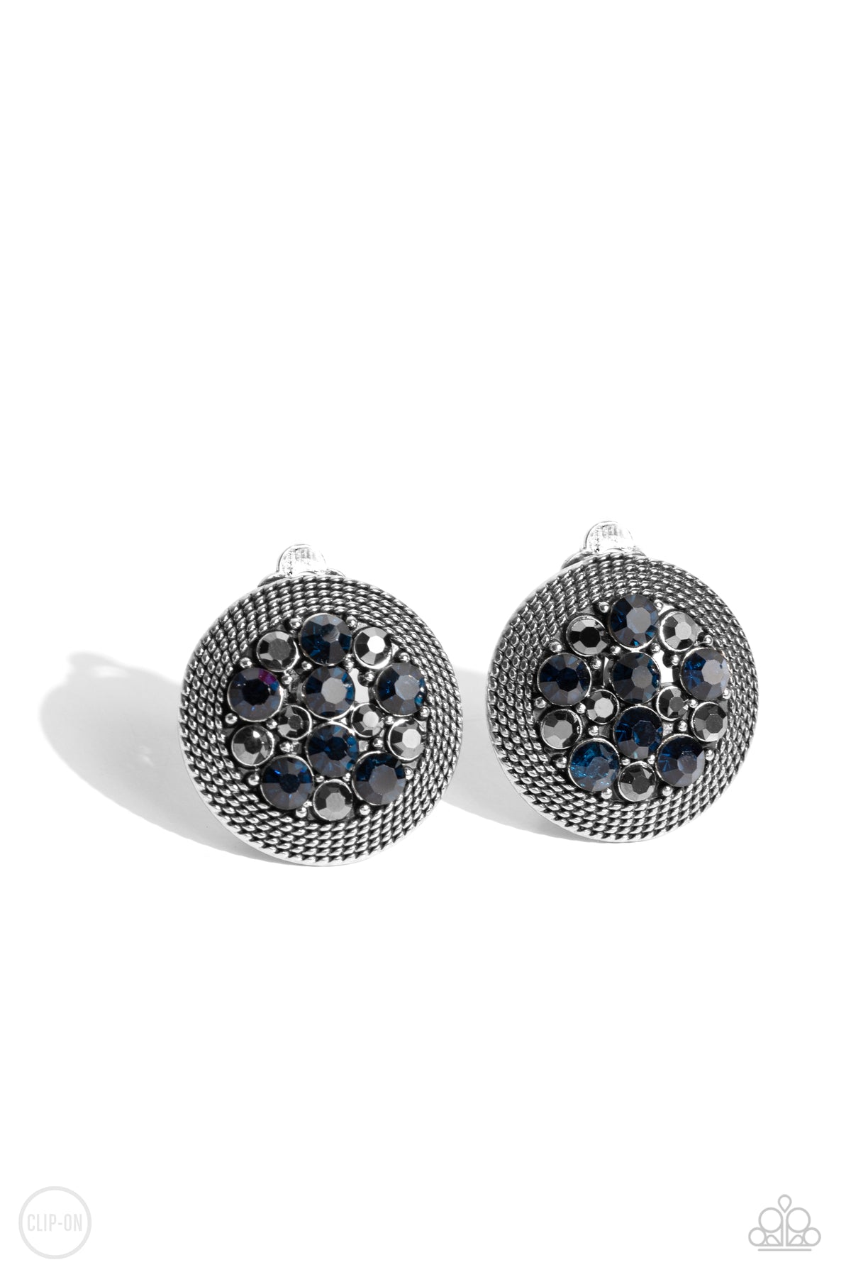 Stellar Status Clip on – Blue | Paparazzi Earrings