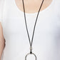 BLING Into Focus Lanyards with – Black | Paparazzi Lanyard Necklace